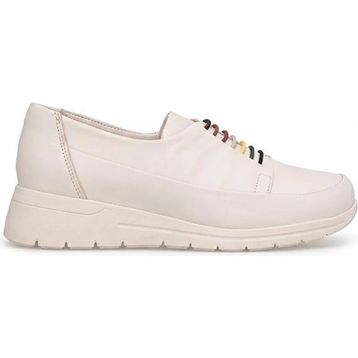 Mammamia D26YA-3615 Krem Kadın Hakiki Deri Casual Ayakkabı