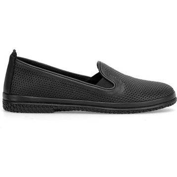Mammamia D26YA-7145 Siyah Kadın Hakiki Deri Casual Ayakkabı
