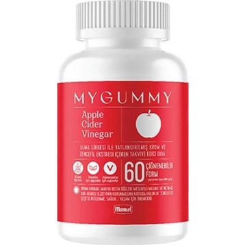 Mamsel Mygummy Apple Cider Vinegar 60 Çiğnenebilir Tablet
