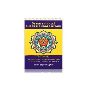 Mandala Kitabı Üstten Spiralli Süper