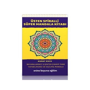 Mandala Kitabı Üstten Spiralli Süper