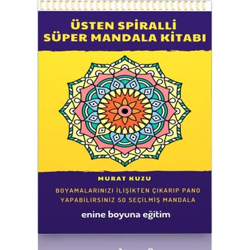 Mandala Kitabı Üstten Spiralli Süper