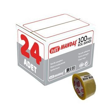 Mandaş 100 Yarda 45 mm 91.44 m 24'lü Set Koli Bandı