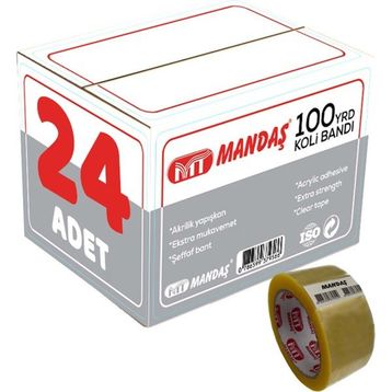 Mandaş 100 Yarda 45 mm 91.44 m 24'lü Set Koli Bandı
