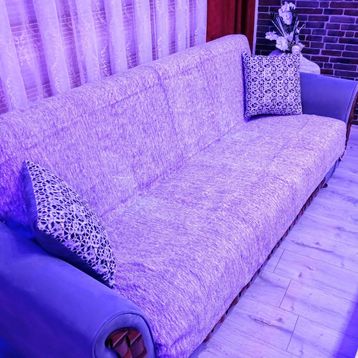 Mandaş 3+3+1+1 Lila Yeni Nesil Kolsuz Berje Takım Koltuk Örtüsü