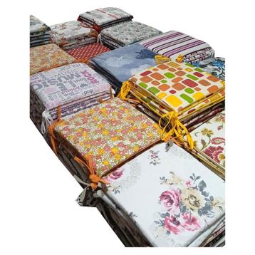 Mandaş Tekstil 32x32 cm Tabure Minderi Bağcıklı Tabure Minderi