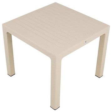 Mandella 90x90 cm Elit Rattan Çöl Beji Masa