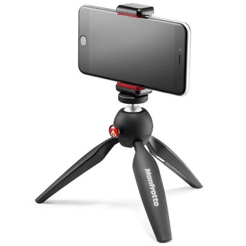 Manfrotto MTPIXI Mini Tripod + Universal Smartphone Clamp