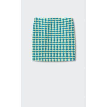 Mango Woman Dokulu Mini Etek