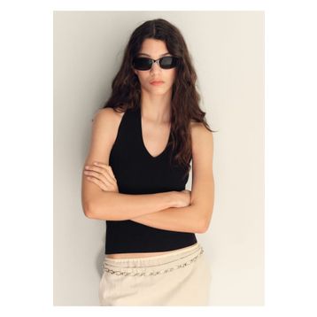 Mango Woman Ribana Askılı Bluz