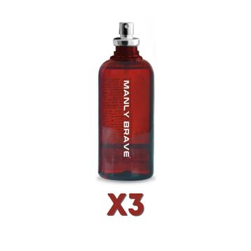 Manly Brave EDC 3x125 ml Erkek Parfüm