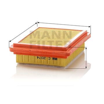 Mann C2074 Hava Filtresi