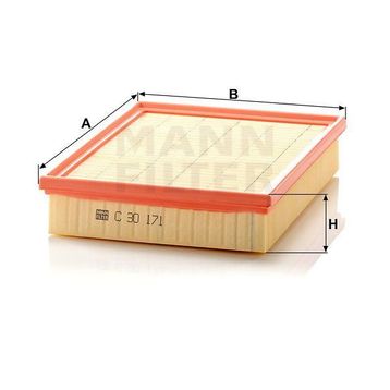 Mann C30171 Hava Filtresi