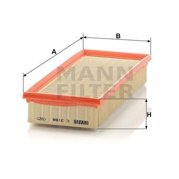 Mann C3188 Hava Filtresi