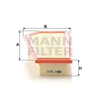 Mann C3210 Hava Filtresi