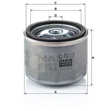 Mann C77-7 Hava Filtresi