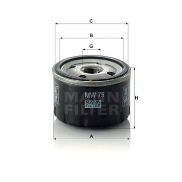 Mann MW75 Yağ Filtresi