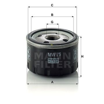 Mann MW75 Yağ Filtresi
