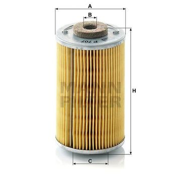 Mann P707X Yakıt Filtresi