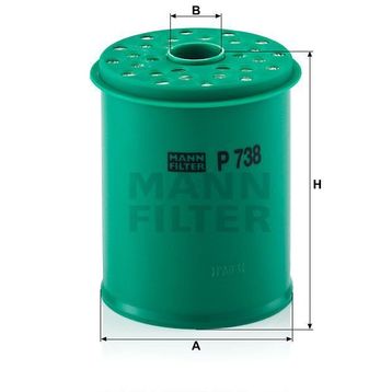 Mann P738X Yakıt Filtresi