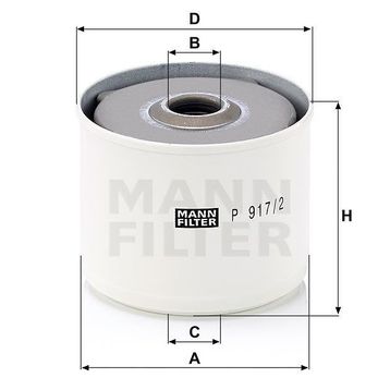 Mann P917/2X Yakıt Filtresi