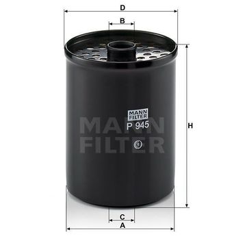 Mann P945X Yakıt Filtresi