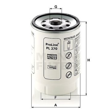 Mann PL270X Yakıt Filtresi