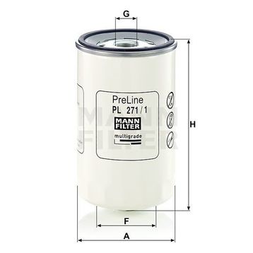 Mann PL271/1 Yakıt Filtresi