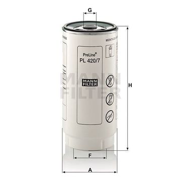 Mann PL420/7X Yakıt Filtresi