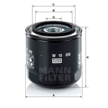 Mann W10050 Yağ Filtresi