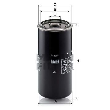 Mann W1294 Yağ Filtresi