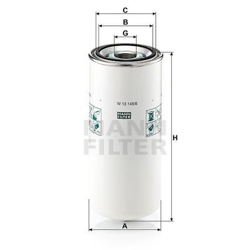 Mann W13145/6 Yağ Filtresi