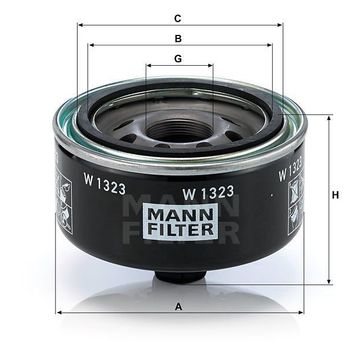 Mann W1323 Yağ Filtresi