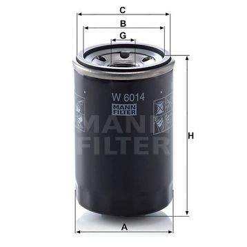 Mann W6014 Yağ Filtresi