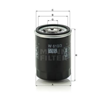 Mann W610/3 Yağ Filtresi