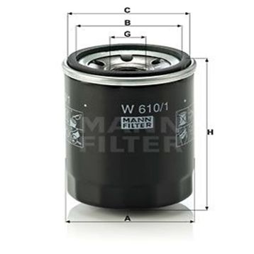 Mann W610/6 Yağ Filtresi