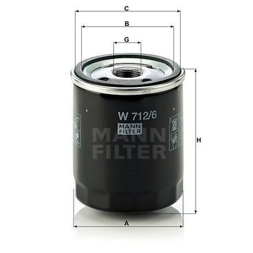 Mann W712/6 Yağ Filtresi