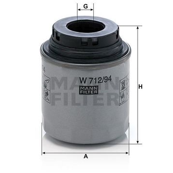 Mann W712/94 Yağ Filtresi