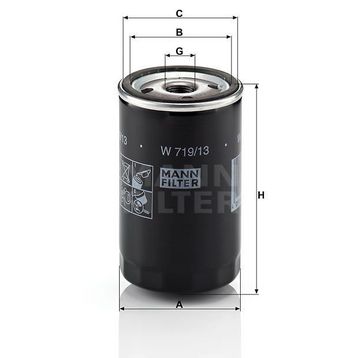 Mann W719/13 Yağ Filtresi