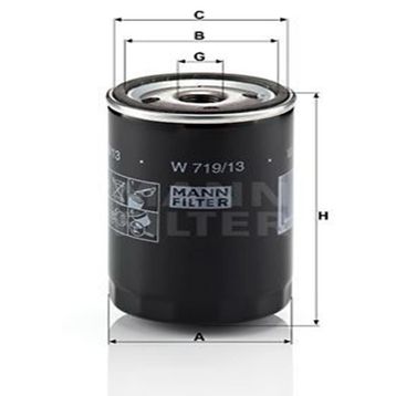 Mann W719/13 Yağ Filtresi