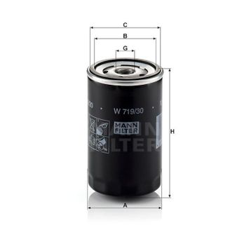 Mann W719/30 Yağ Filtresi