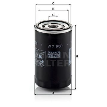Mann W719/30 Yağ Filtresi