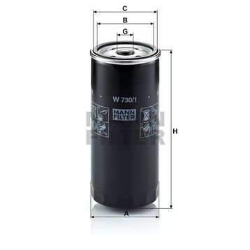 Mann W730/1 Yağ Filtresi