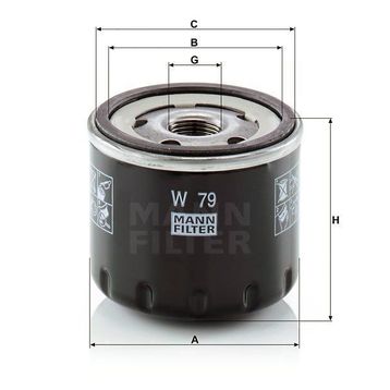 Mann W79 Yağ Filtresi
