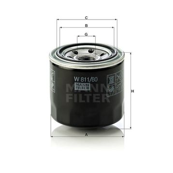Mann W811/80 Yağ Filtresi