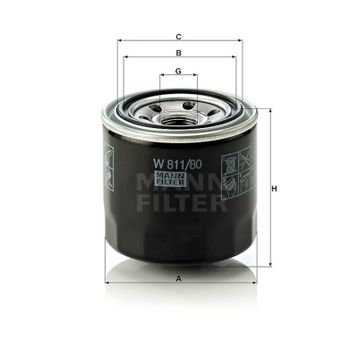 Mann W811/80 Yağ Filtresi