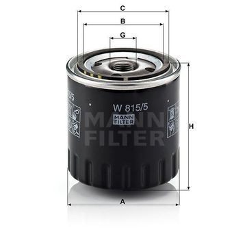 Mann W815/5 Yağ Filtresi