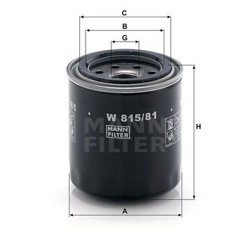 Mann W815/81 Yağ Filtresi