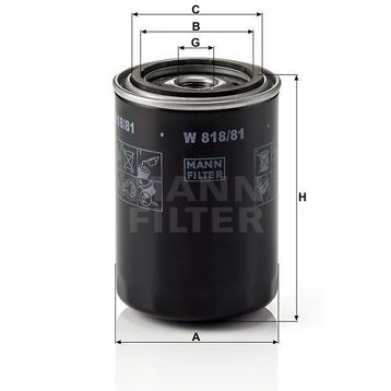 Mann W818/81 Yağ Filtresi