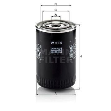 Mann W9009 Yağ Filtresi